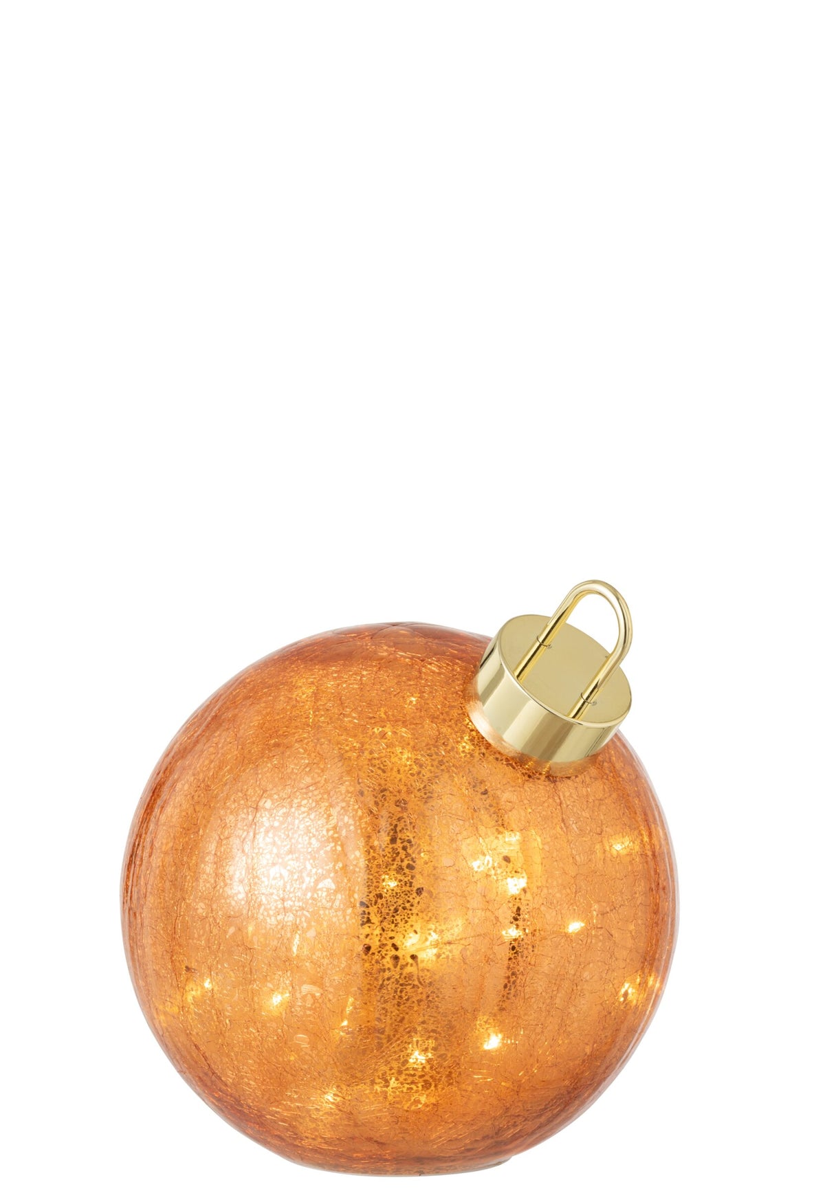 Ball LED Glass Orange Medium