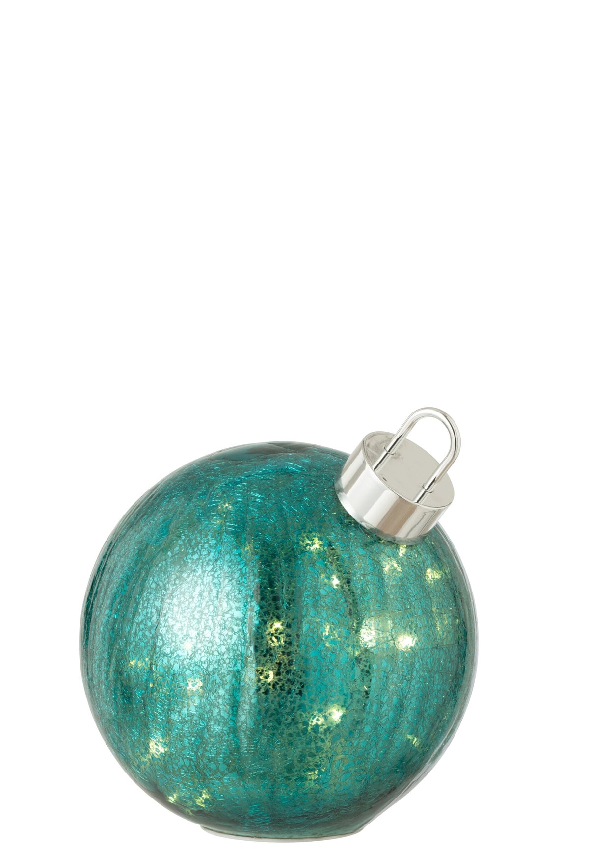 Ball LED Glass Turquoise Medium