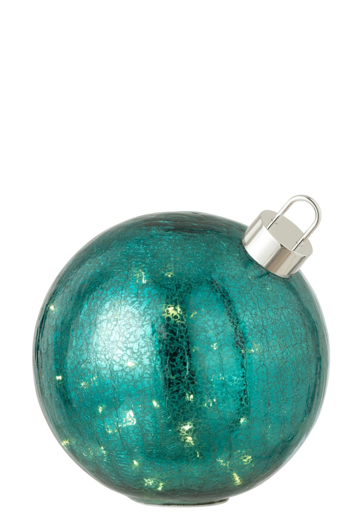 Ball LED Glass Turquoise Large