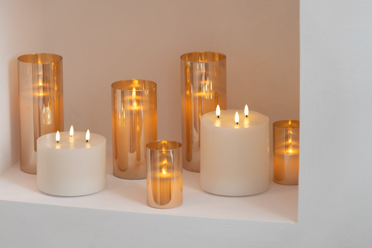 Kaars Led 3 Vlammen Wit Medium