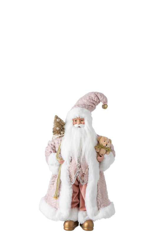 Santa Claus Synthetic Light Pink Small