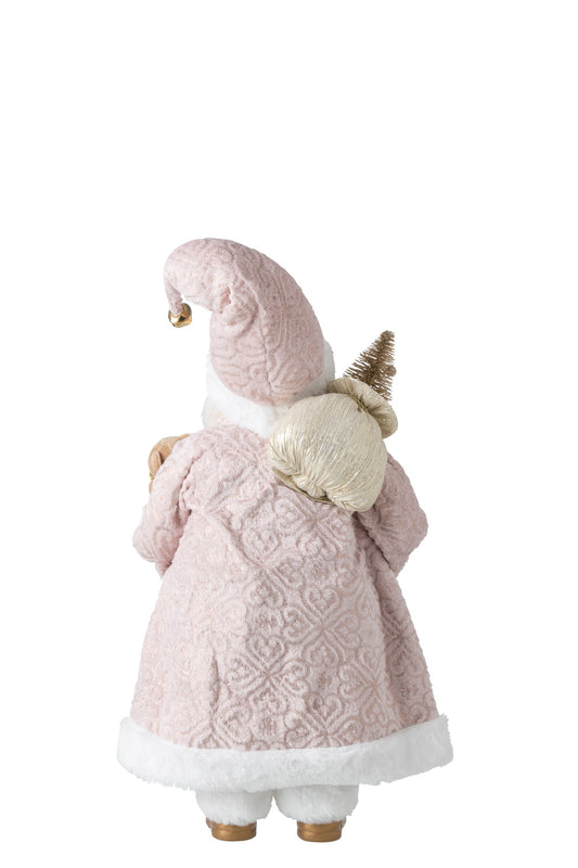 Santa Claus Synthetic Light Pink Medium