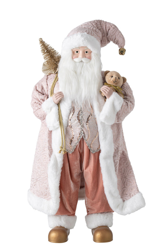 Santa Claus Synthetic Light Pink Large