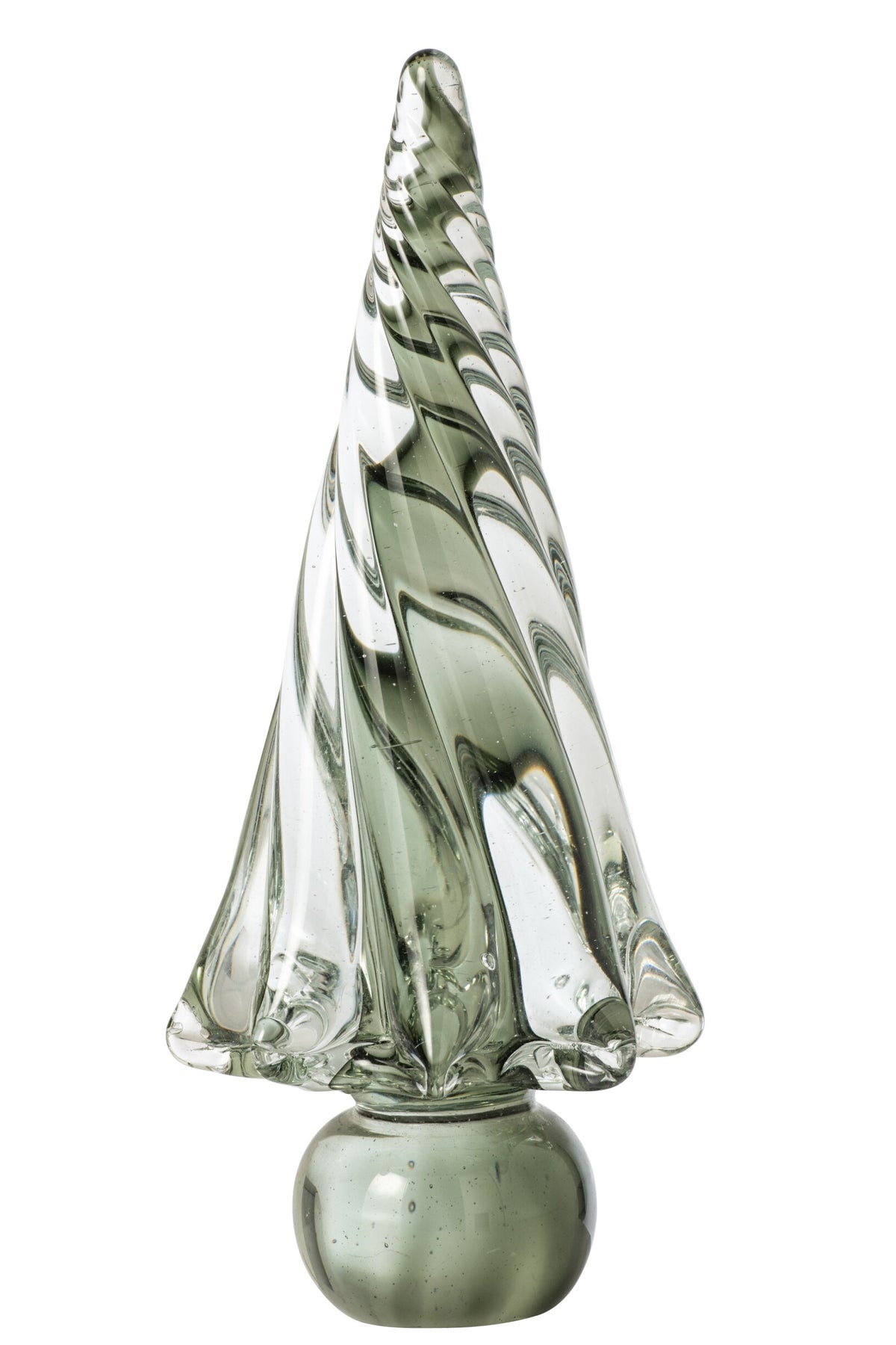 Christmas Tree Glass Green