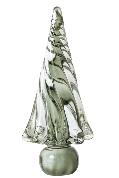 Christmas Tree Glass Green