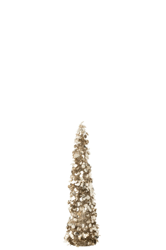 Tree Sparkling Polystyrene Greige Medium