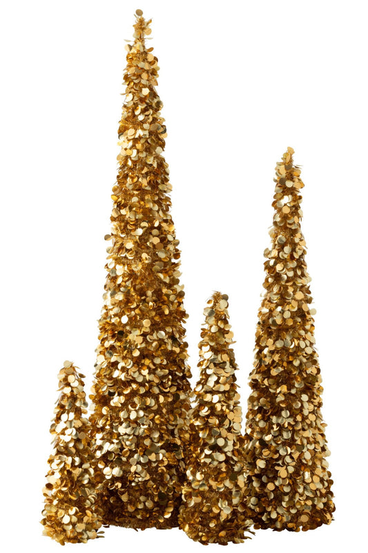Tree Sparkling Polystyrene Gold Extra Large