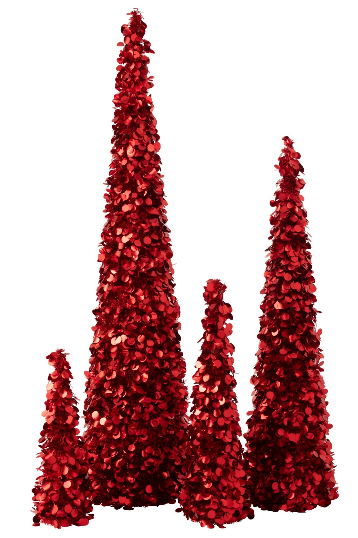 Tree Sparkling Polystyrene Red Extra Large