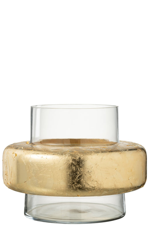 Vase Cylinder Ring Glass Transparent