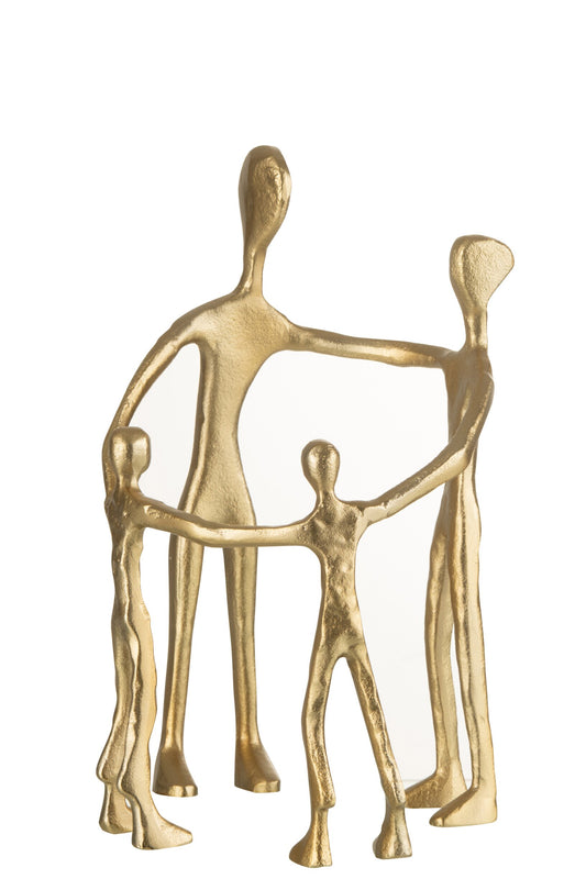 Figure Family Circle Aluminium Gold