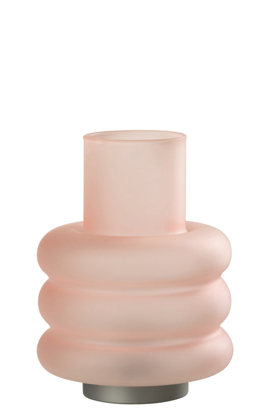 LED lamp glass rings pink