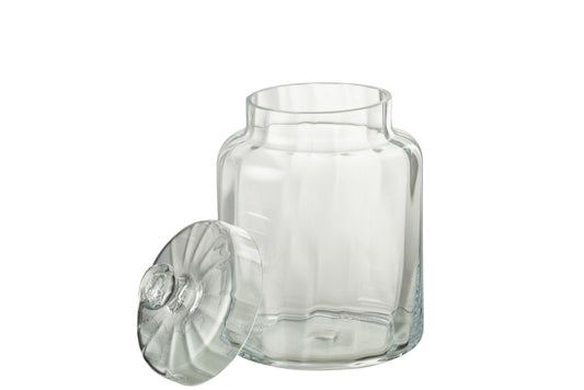 Pot Elia glas transparant medium