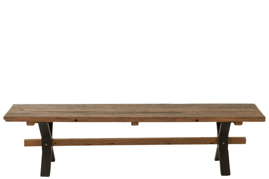 Bench Vintage Wood Brown