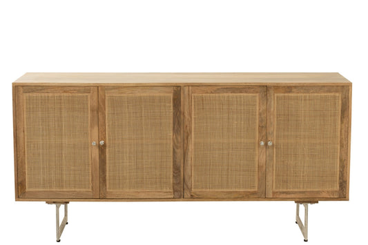 Sideboard Rattan Mango Wood Natural