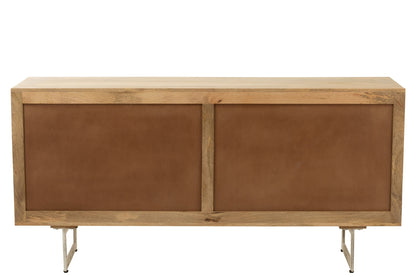 Sideboard Rattan Mango Wood Natural