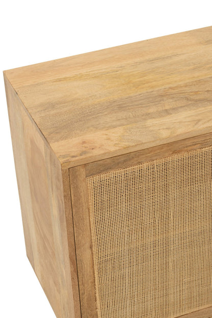 Sideboard Rattan Mango Wood Natural