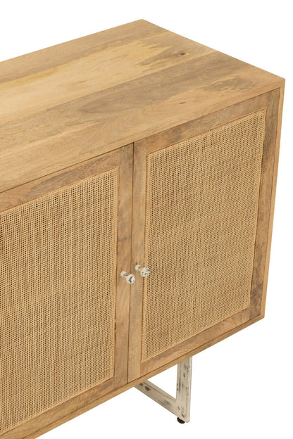 Sideboard Rattan Mango Wood Natural