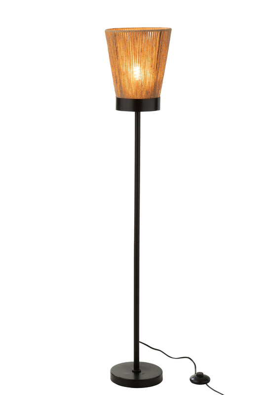 Floor lamp Luna jute beige large