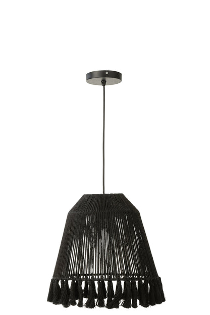 Suspension Celia jute noir petite