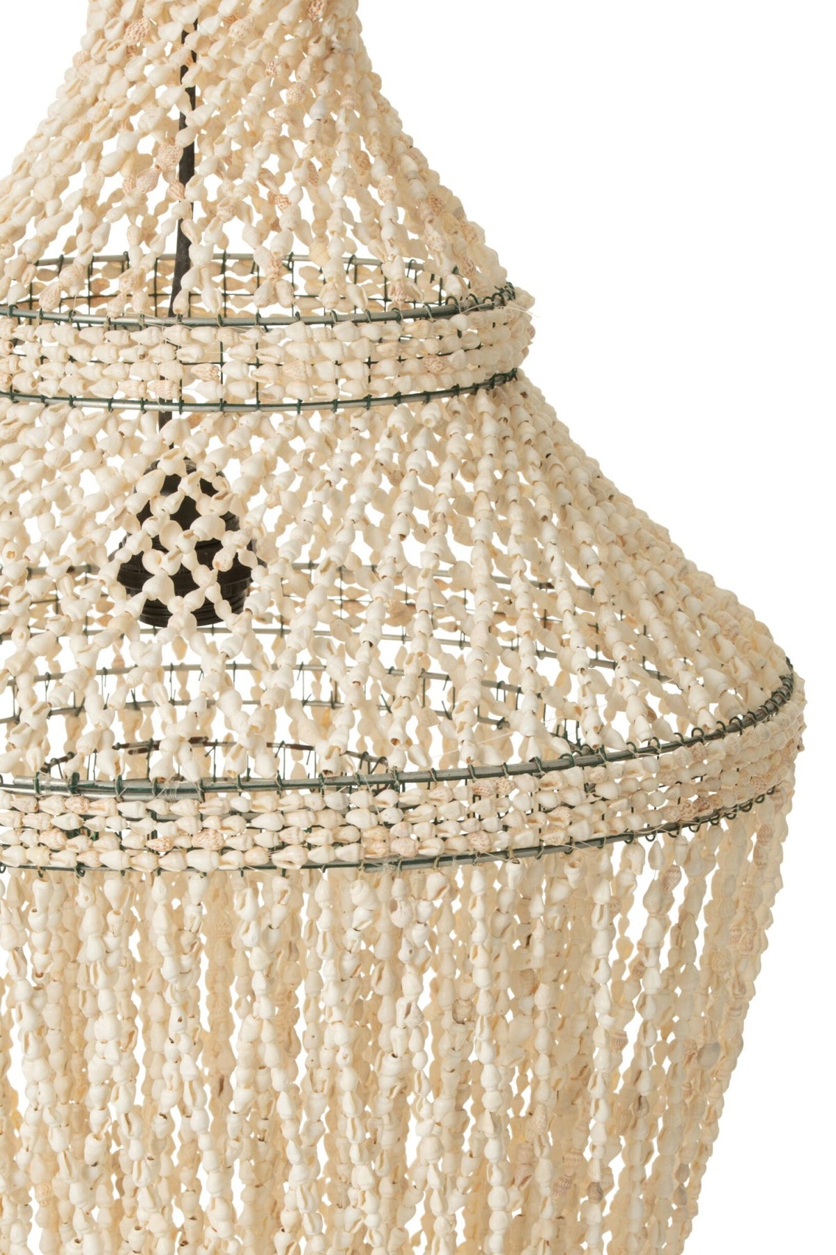 Abat-jour marguerite coquillage naturel