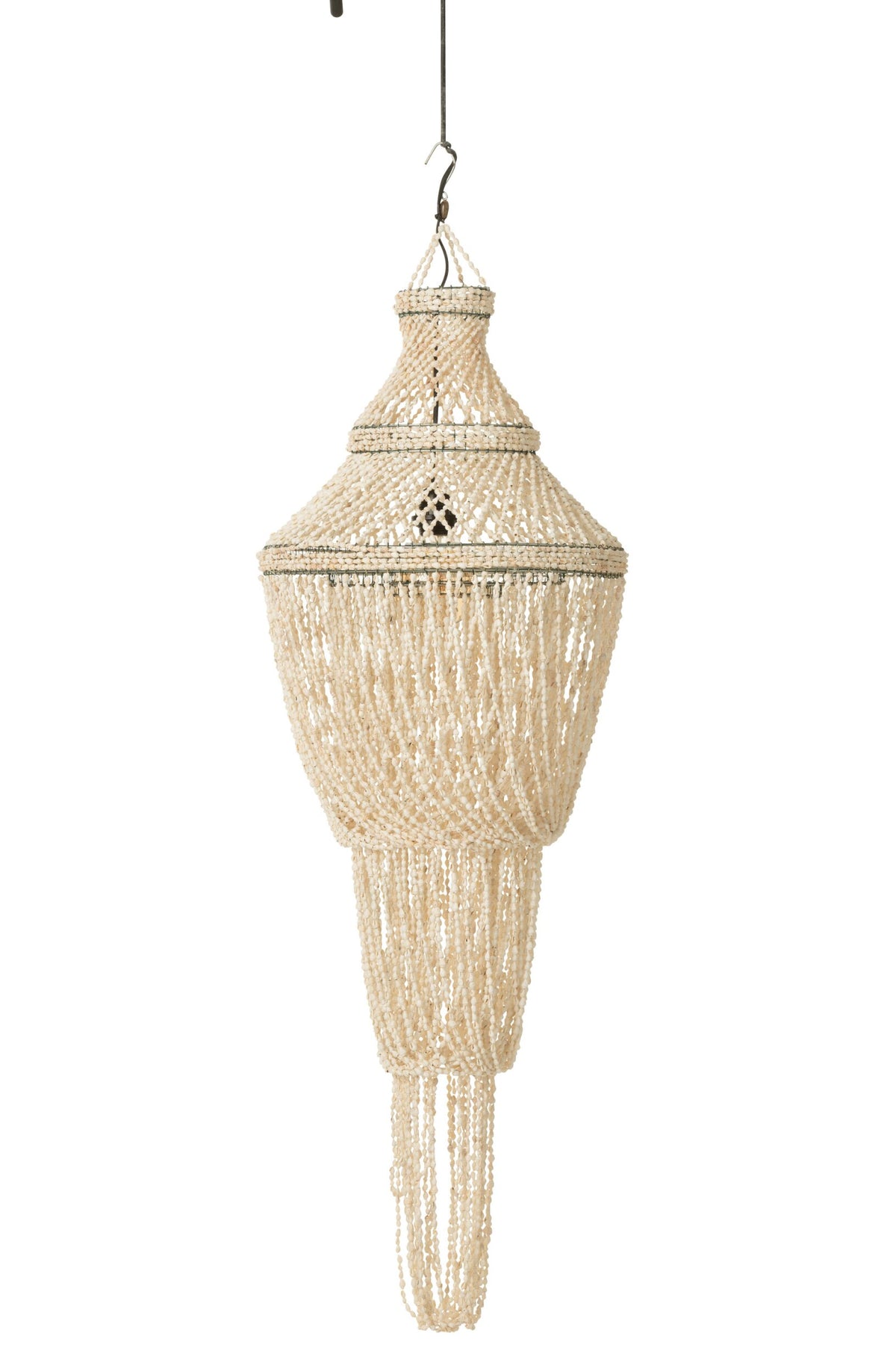 Abat-jour marguerite coquillage naturel