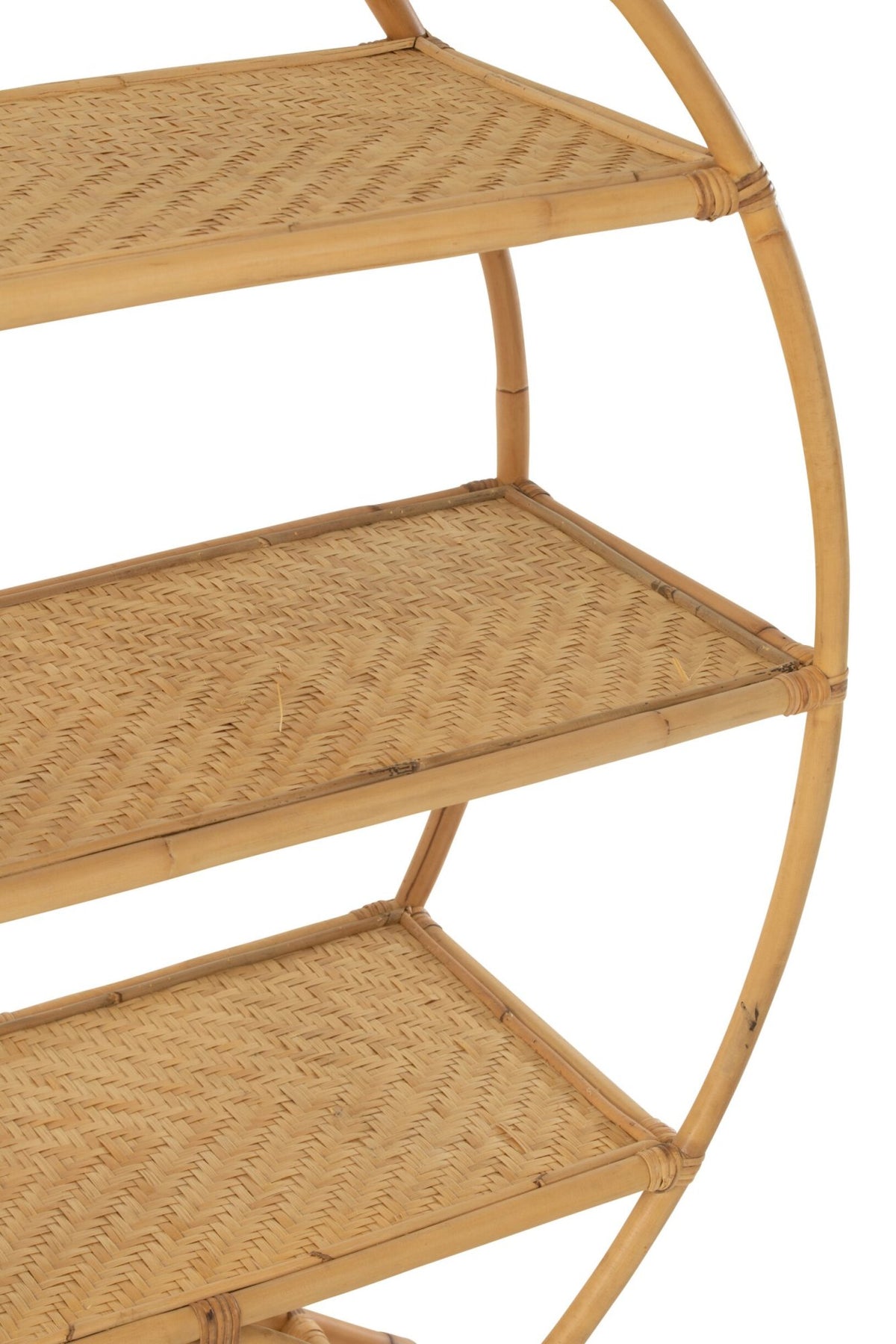 Rack 3 Shelves Rattan Natural