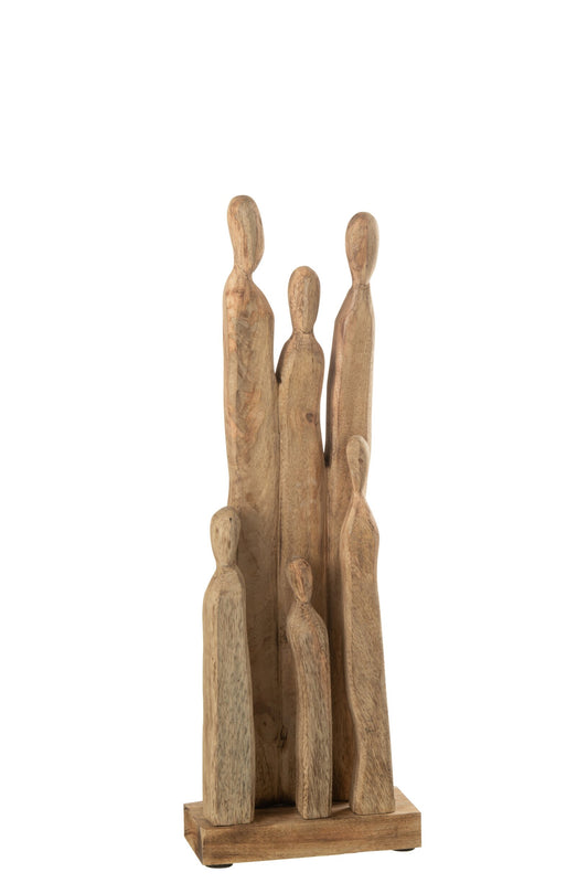 Group Of Figure Wood Natural