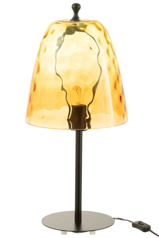 Table lamp Oceane glass yellow