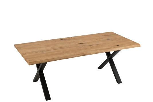 Table Legs Cross Steel Black