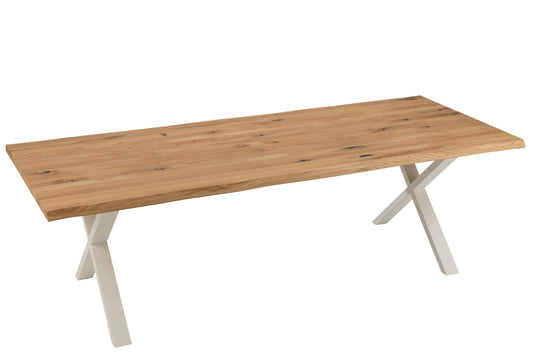 Table Legs Cross Steel White