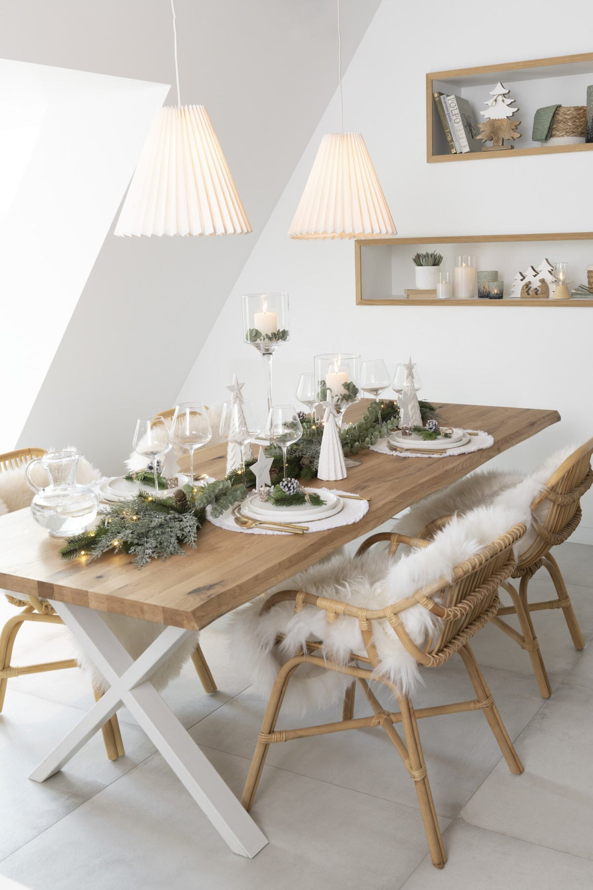 Table Legs Cross Steel White