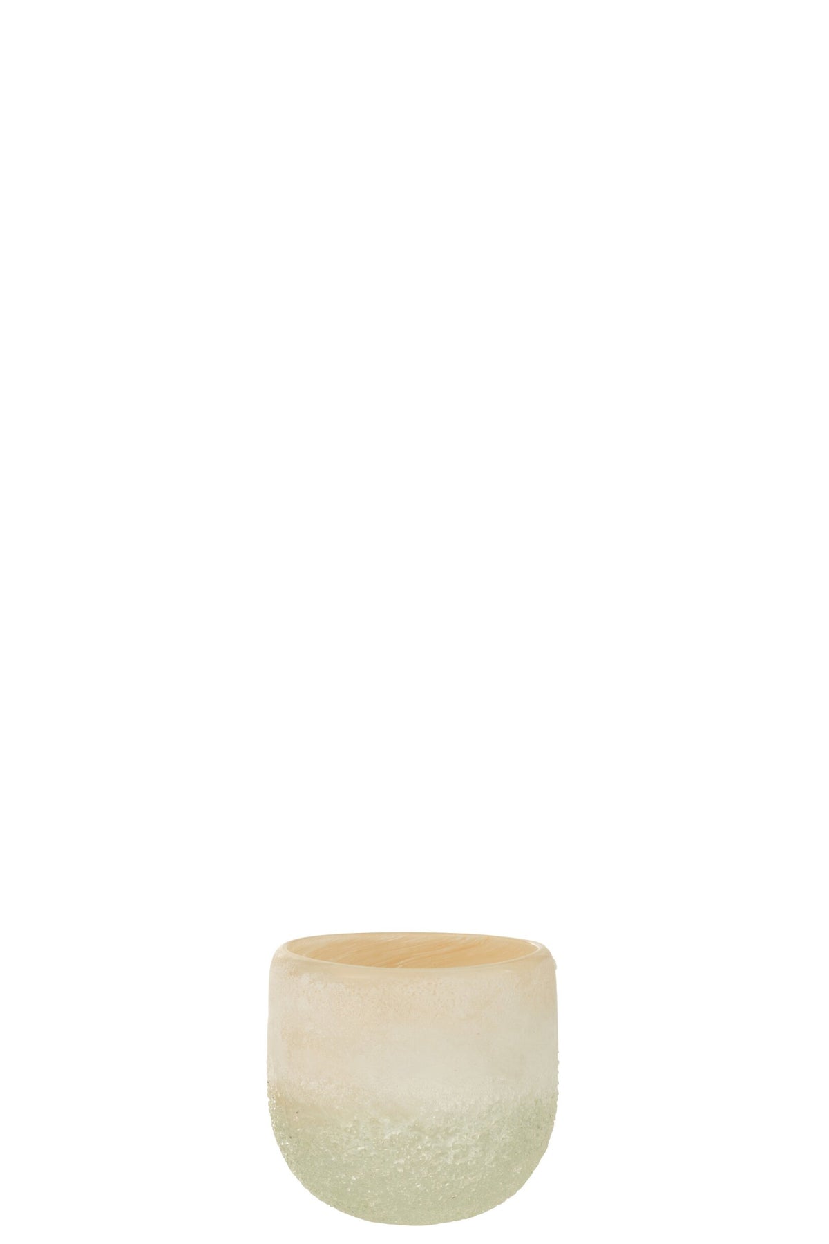 Theelichthouder Glas Beige Small
