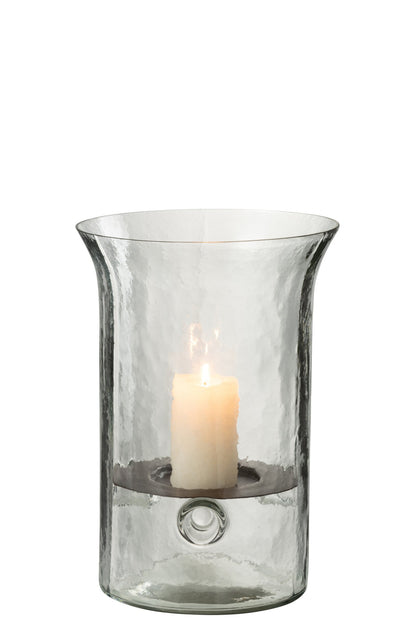 Kaarshouder Bord Wazig Glas Transparant Small