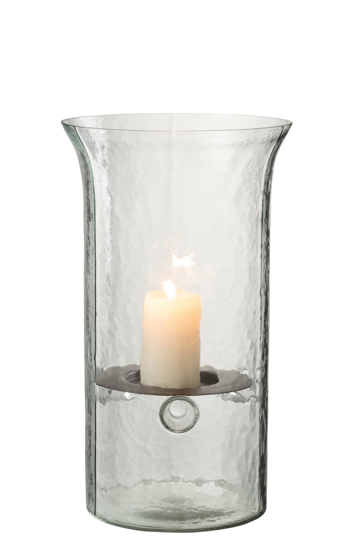 Kaarshouder Bord Wazig Glas Transparant Medium