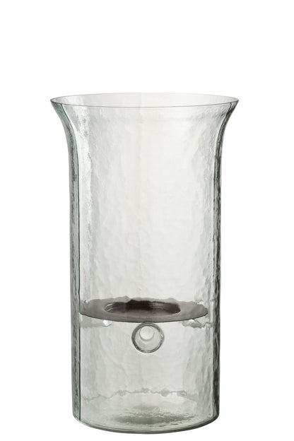 Kaarshouder Bord Wazig Glas Transparant Medium