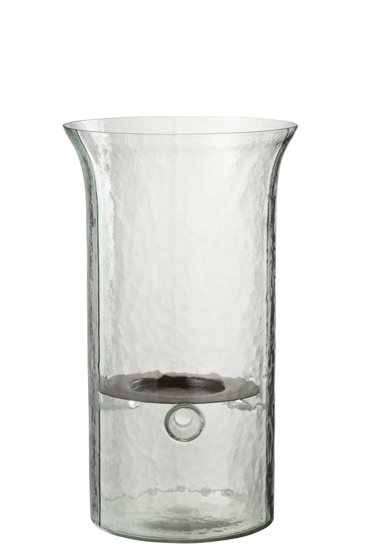 Kaarshouder Bord Wazig Glas Transparant Medium