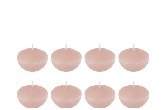 Doos 8 Drijfkaars Roze Small-4u