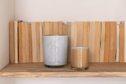 Windlicht Vrouw Glas Mix Medium Assortiment Van 2
