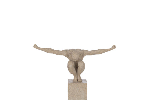 Sportsman On Base Marble Poly Sand Small