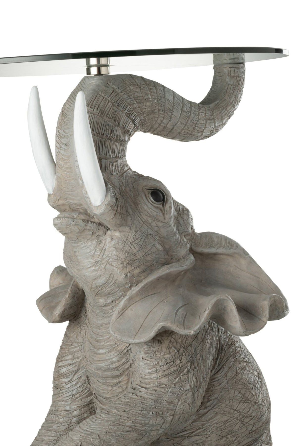 Table Elephant Poly/Glass Grey