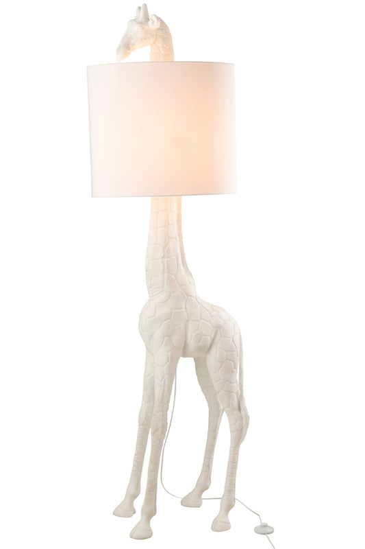 Giraffe lamp poly white