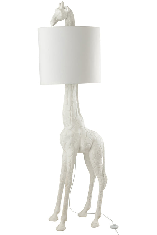 Giraffe lamp poly white