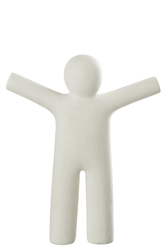 P'tit Maurice Rough Finish Poly Off White Large