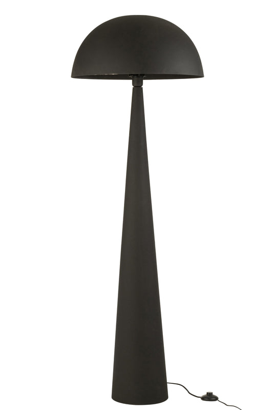 Mushroom lamp metal matte black
