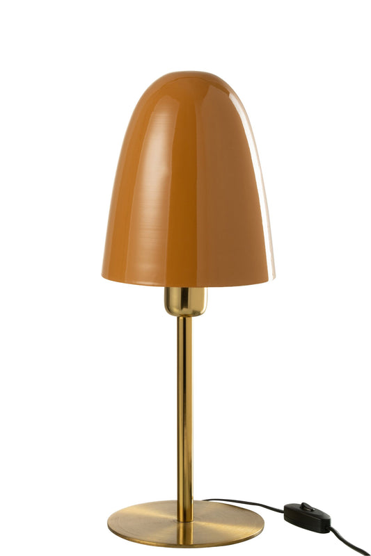 Table lamp metal ochre/gold