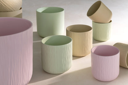 Flowerpot Gen Ceramic Beige XXL Assortment Of 2