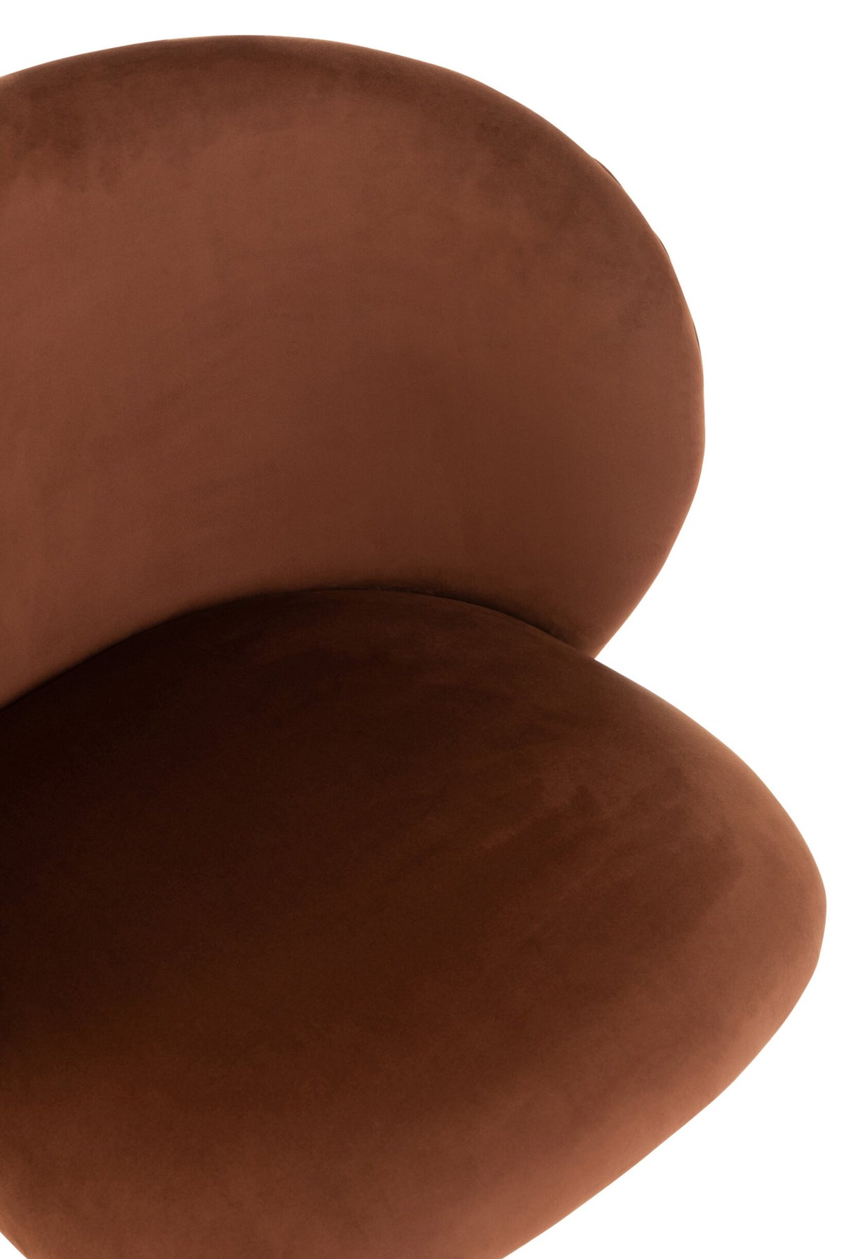 Chair Turn/Up/Down Velvet Dark Brown