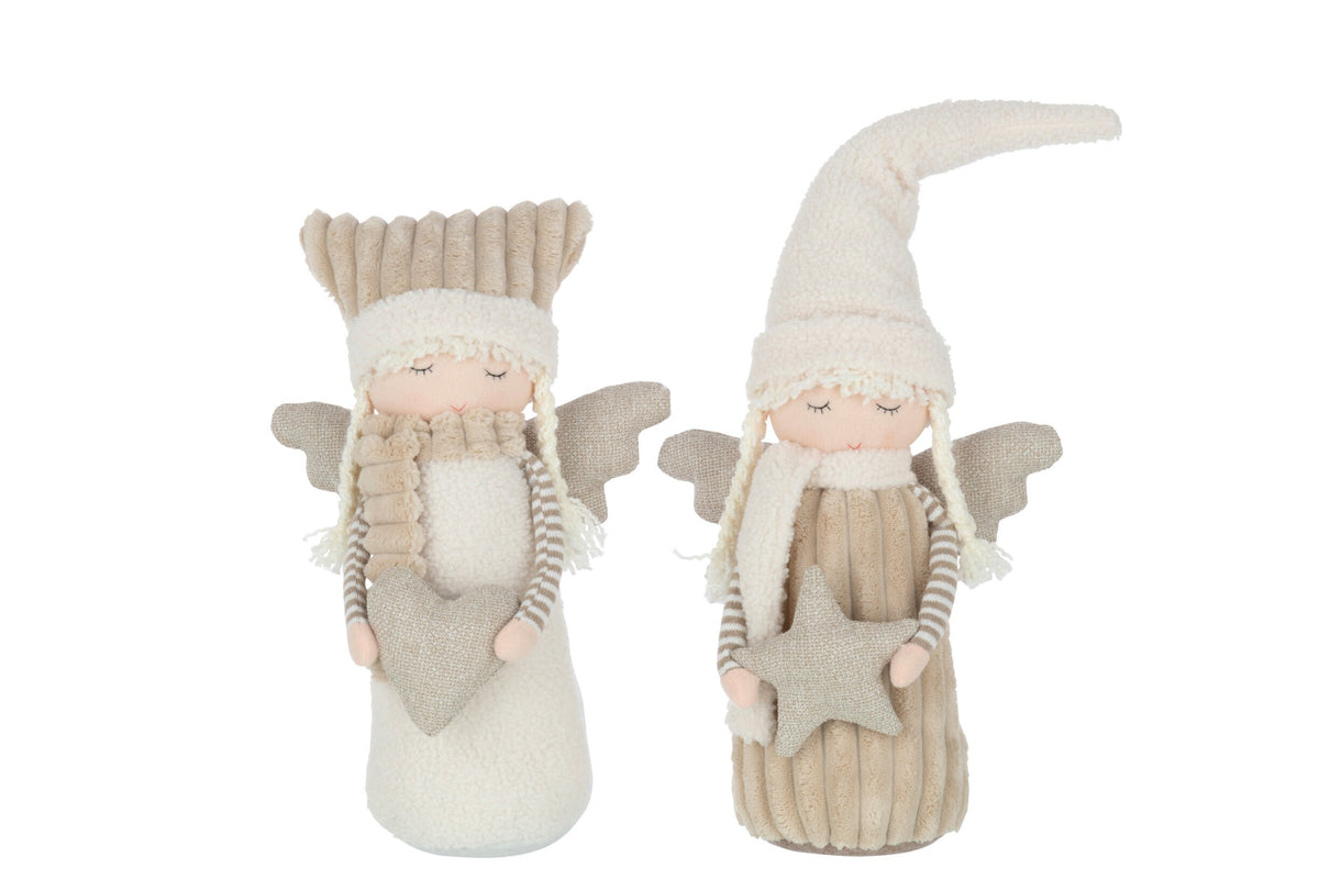 Boy And Girl Textile White/Beige Large Assortment Of 2