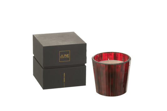 Geurkaars Noa Ruby Red Rood Small-35h