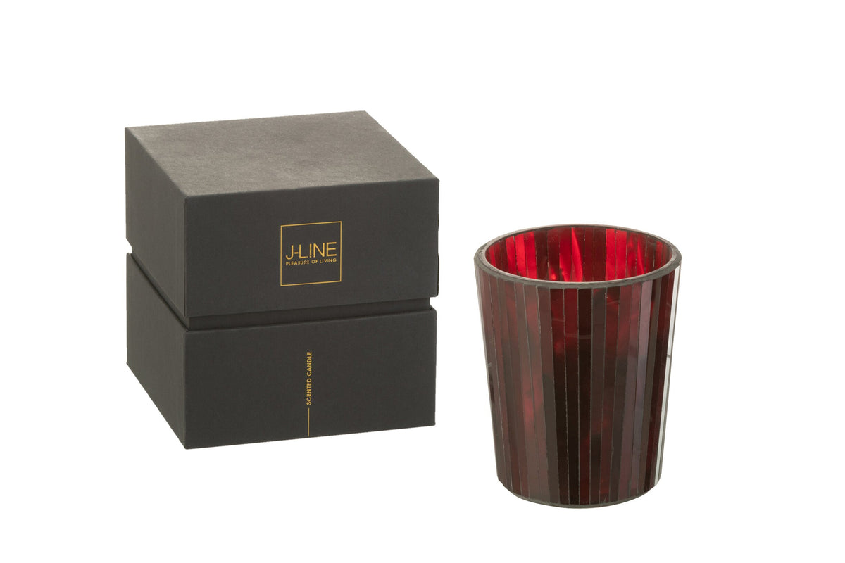 Geurkaars Noa Ruby Red Rood Medium-55h